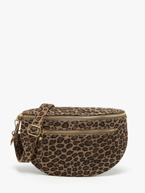 Heuptasje Velvet Leopardo Leder Milano Bruin velvet leopardo VL24091